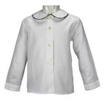 Camicia cotone M/L colletto tondo piatto profilo coda di topo in scozzese - Lui & Lei