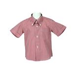 Camicia cotone a quadretti M/C colletto button down - Lui & Lei