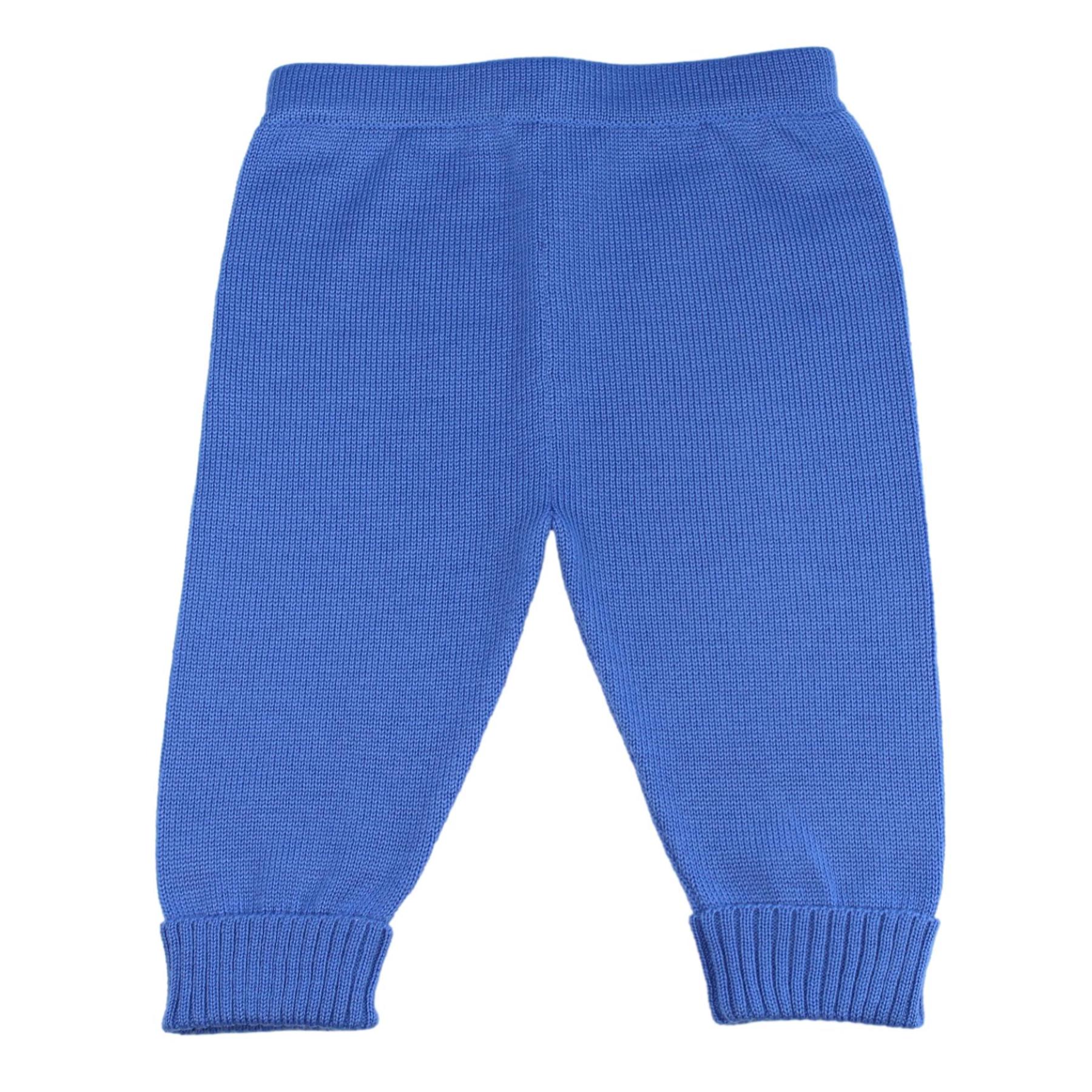 Pantalone lana merinos lungo con risvolto - Magia di Nonna