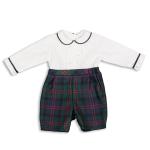 Pagliaccetto in lana effetto completo pantalone camicia - Les Enfants de Gisele