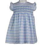 LES ENFATS DE GISELE-Abito cotone con punto smock con alette