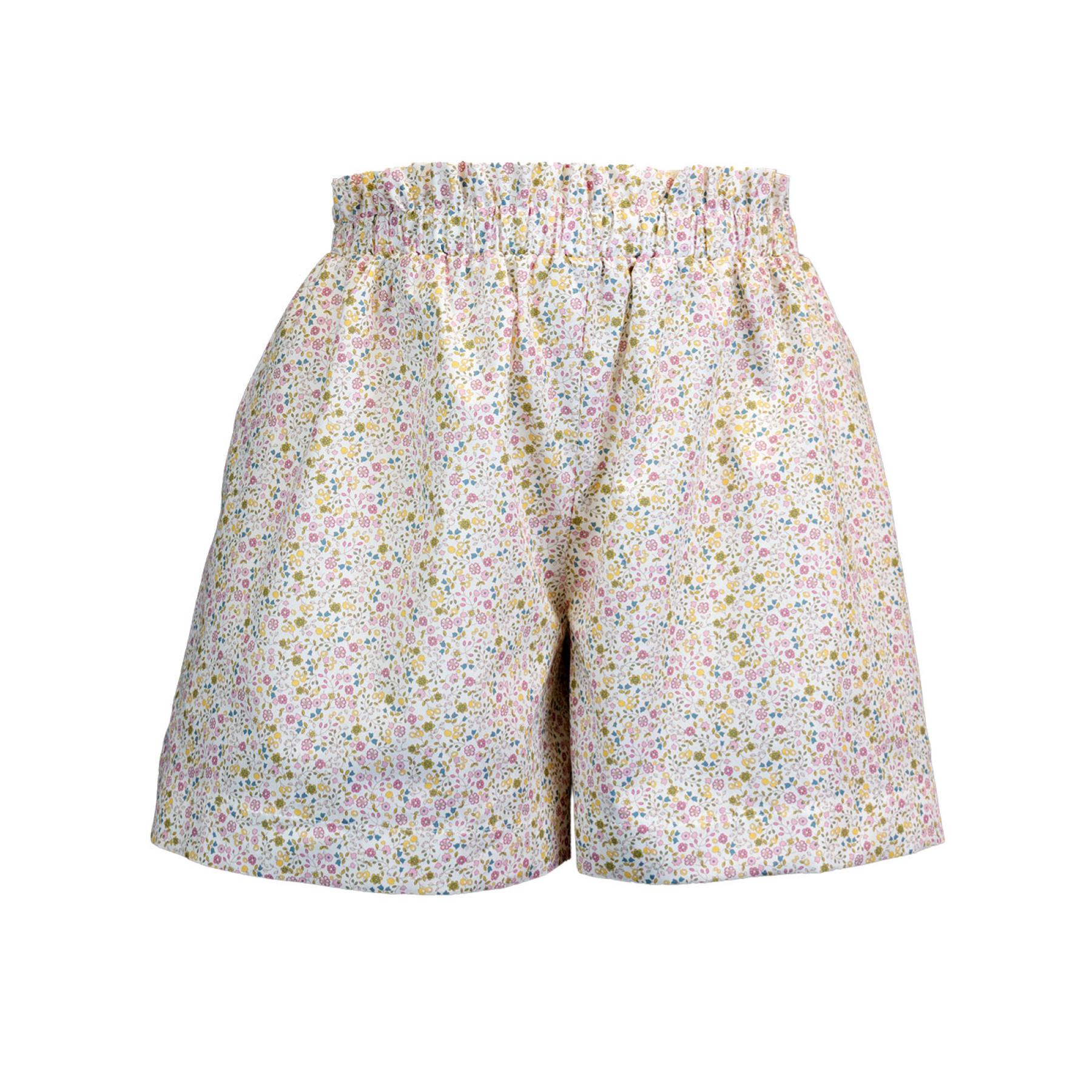 Magia di Nonna- Gonna a pantaloncino in cotone con elastico regolabile in vita in varie fantasia