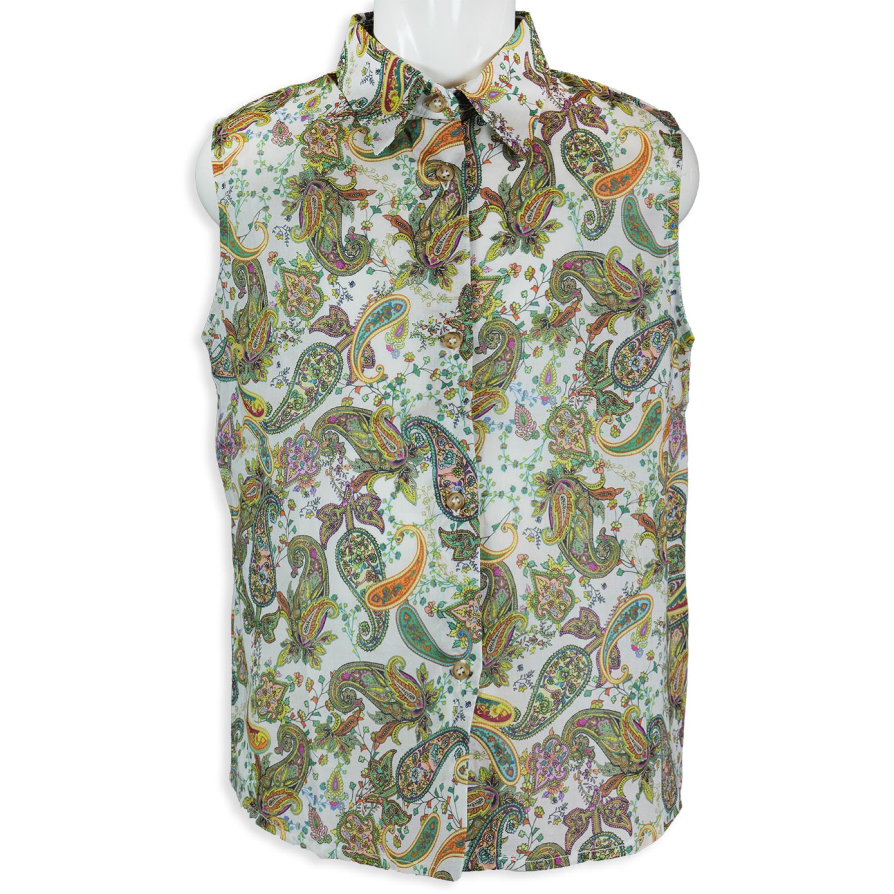 LA STUPENDERIA-Camicia in cotone smanicata
